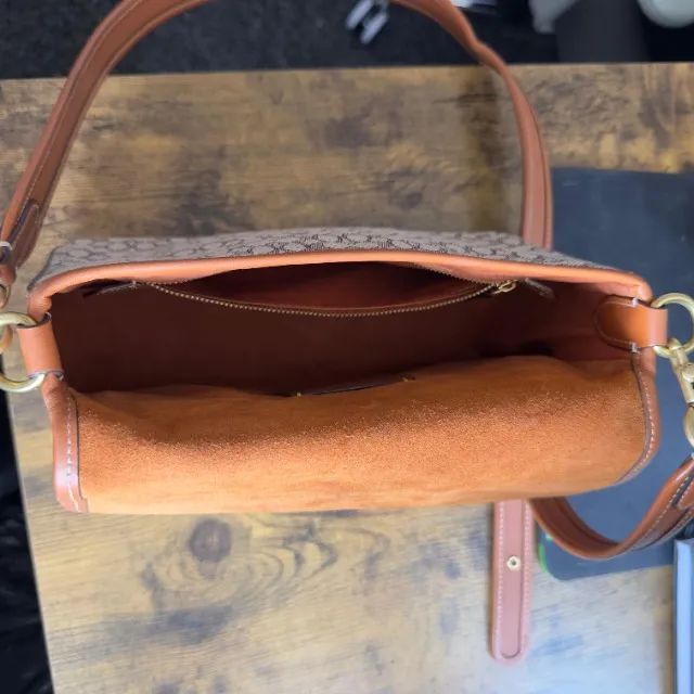 Bolsa Coach Tabby Shoulder Bag 26 Tan/Rust Original - Foto 2