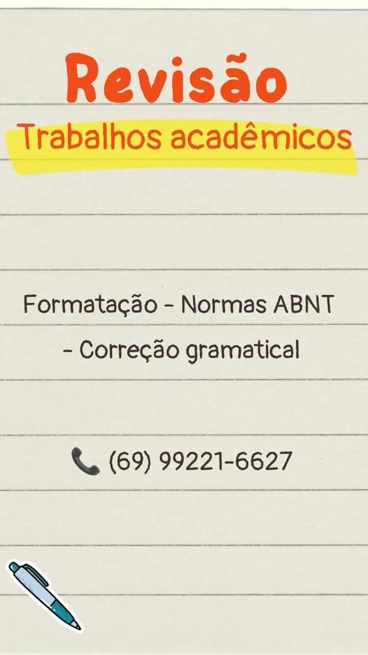 Revisão e Formatação de Trabalhos Acadêmicos