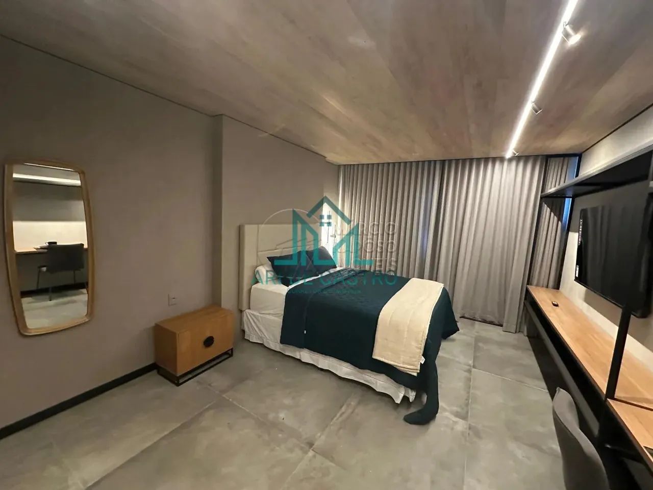 Apartamento Studio Novo todo Mobiliado, Varanda e Vista com 30m² no Edifício New Time na P - Foto 4