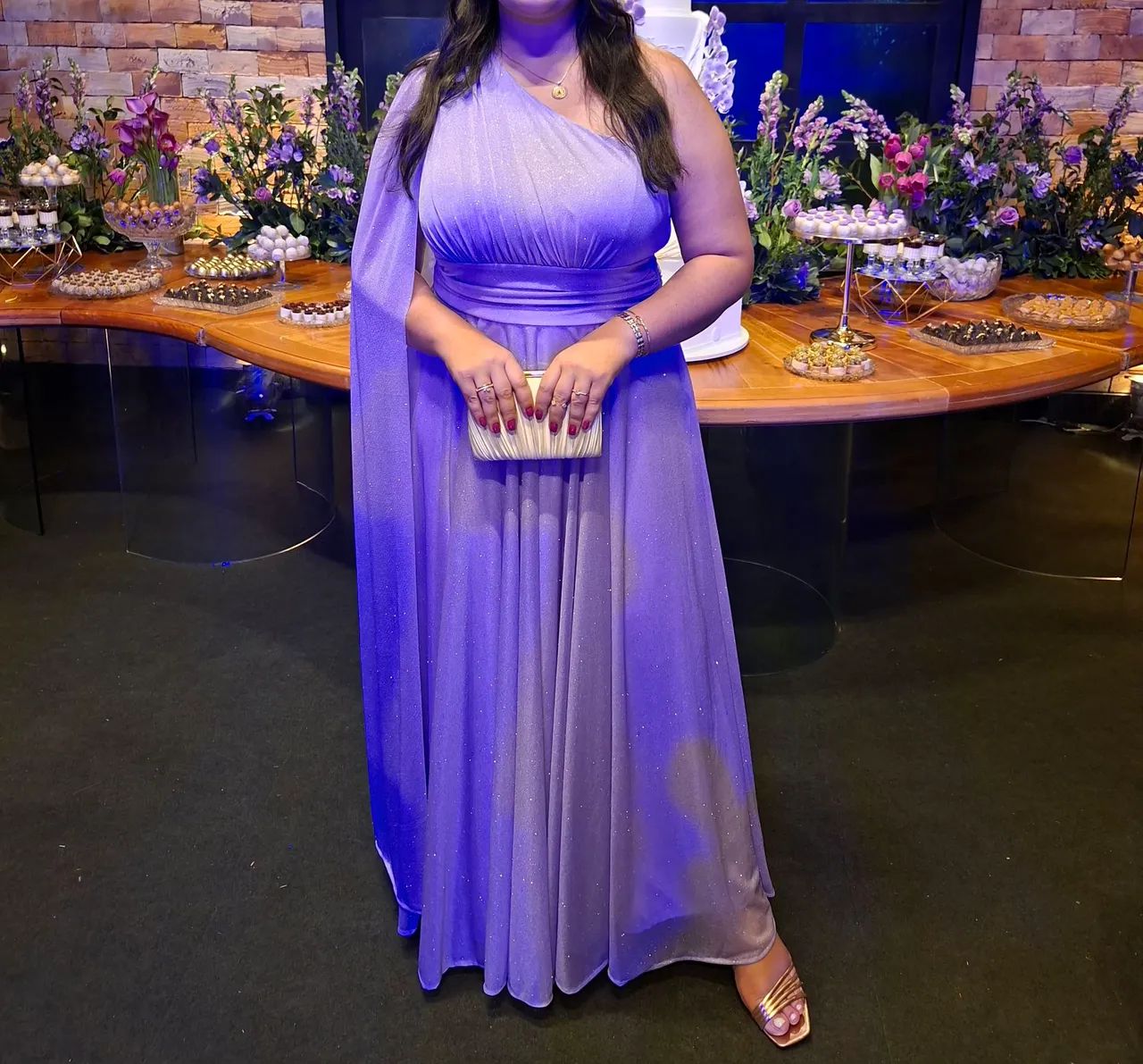 Vestido  de festa Lilás - Foto 2