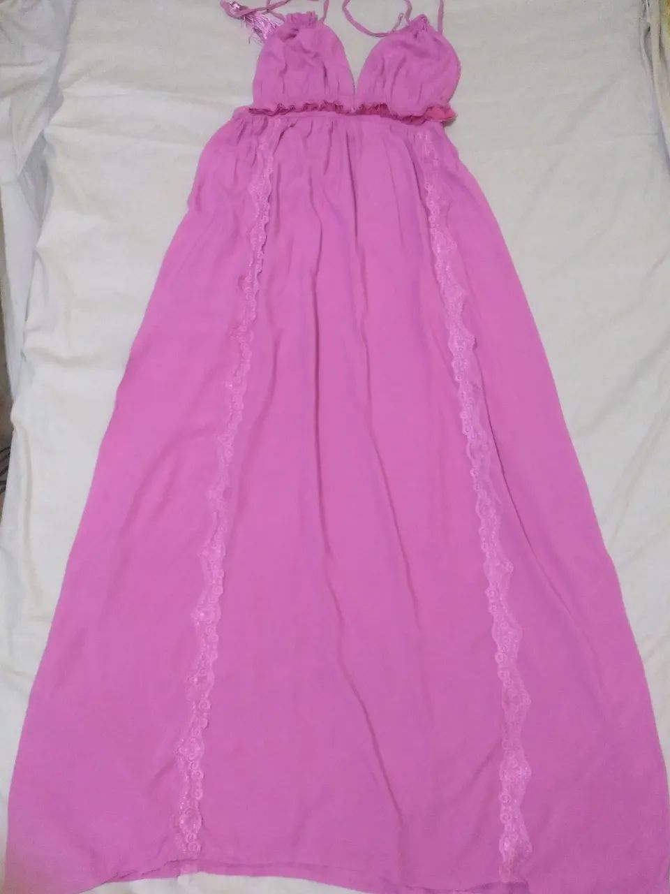 Vestido De alçinha Rosa  - Foto 4