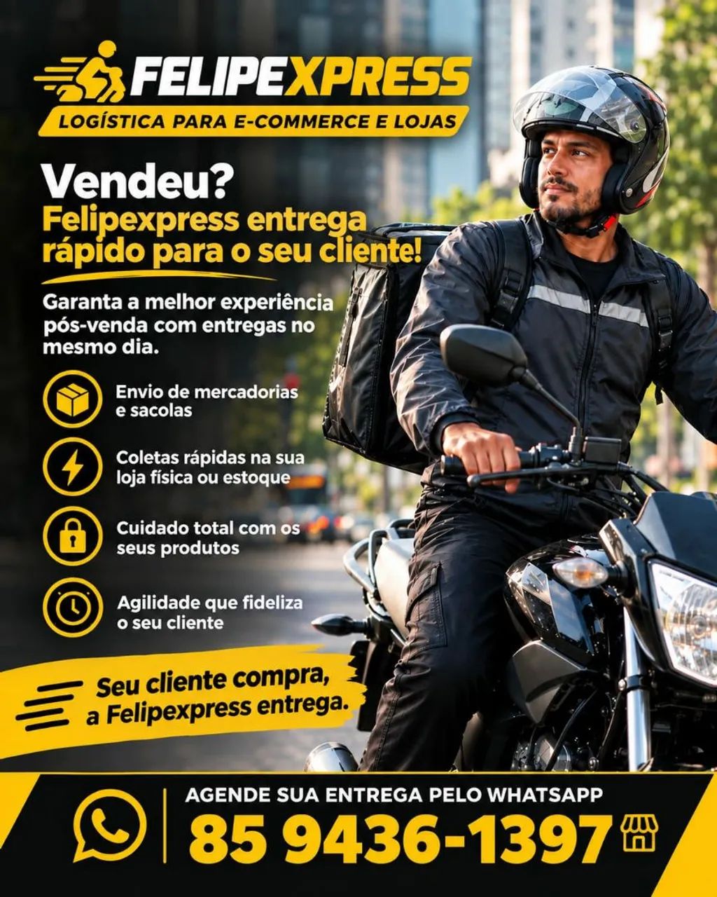 serviço de entregas e delivery...