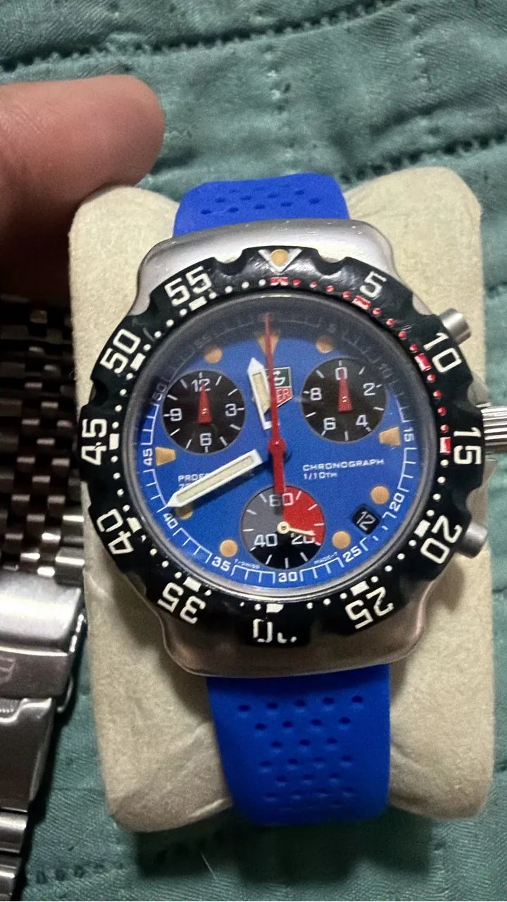 Tag heuer blue dial fórmula1 raríssimo cx 38 - Foto 3