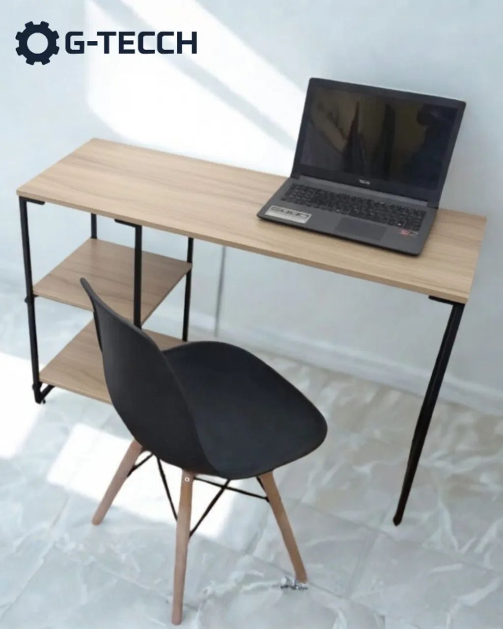 Escrivaninha 1,1 m NOVA Mesa Multiuso para Computador Notebook Estudo Escritório Birô Game - Foto 2