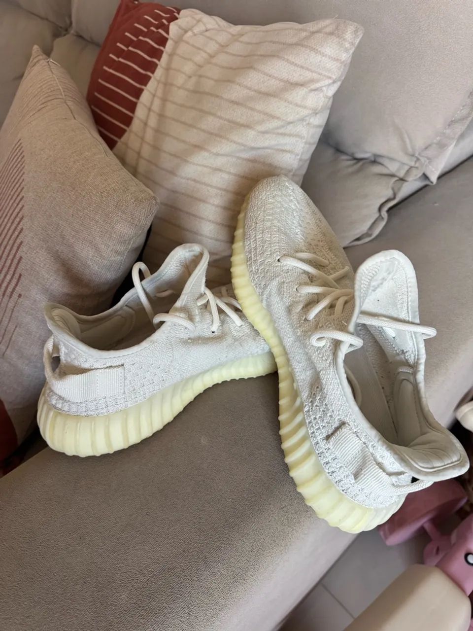 Tenis Adidas Yeezy Branco - Foto 4