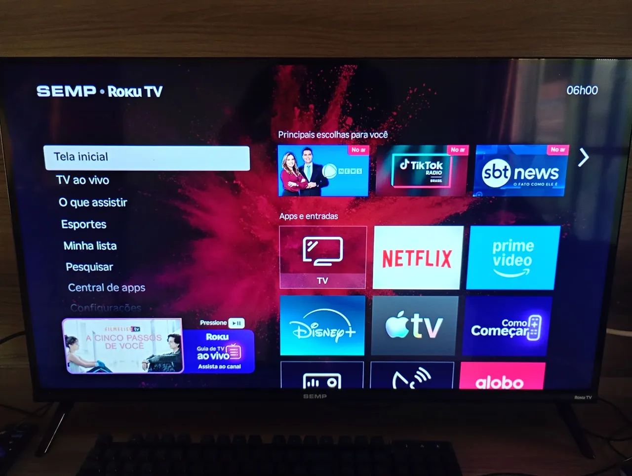 Smart tv semp 32 polegadas nova  - Foto 2
