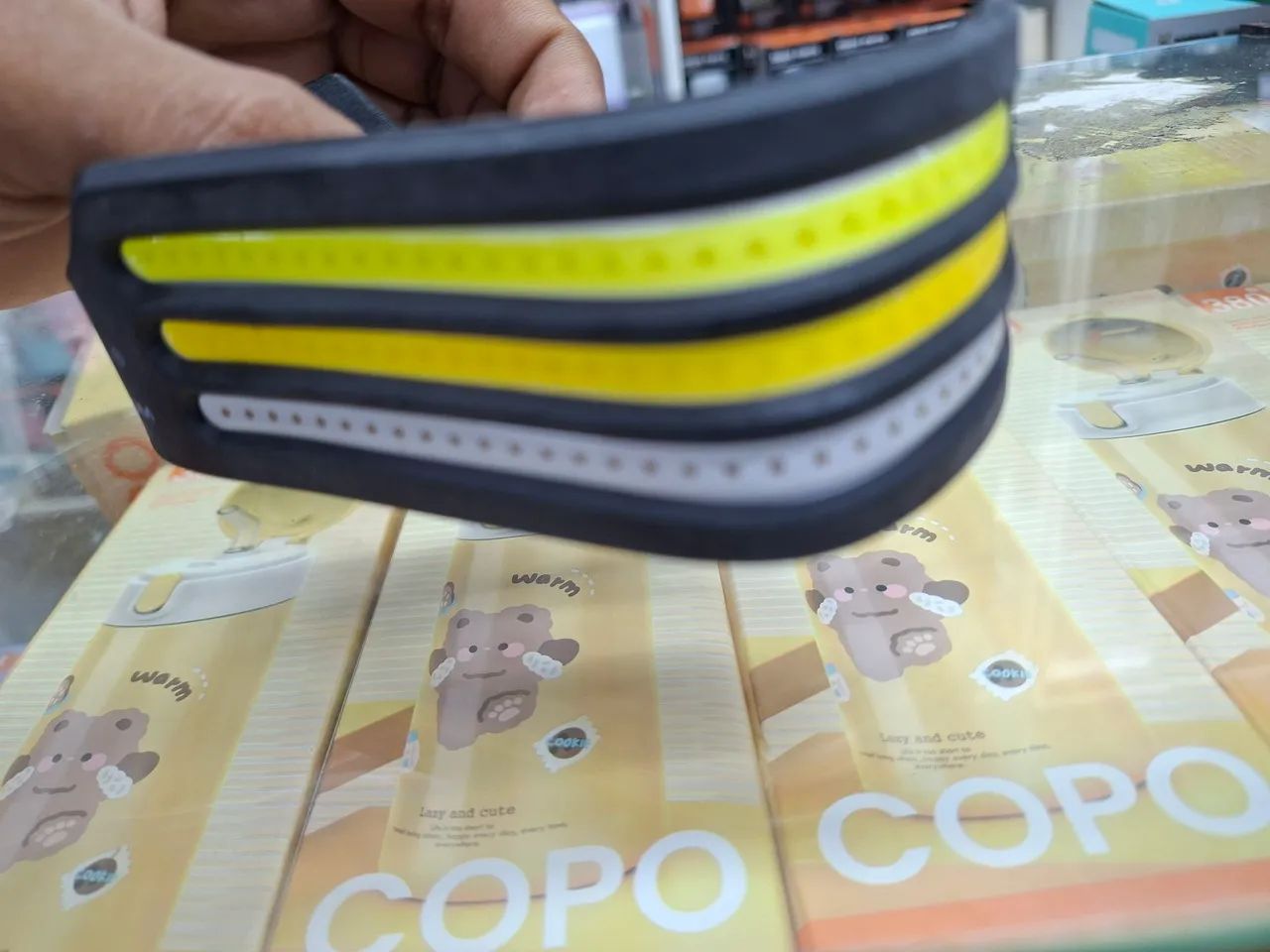Lanterna de Cabeça Recarregável com Sensor - Foto 3