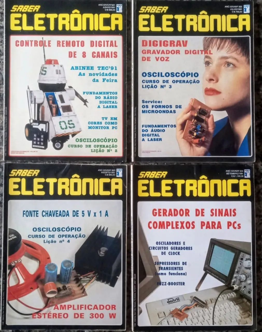 Revistas Saber Eletrônica ano 1991  - Foto 2