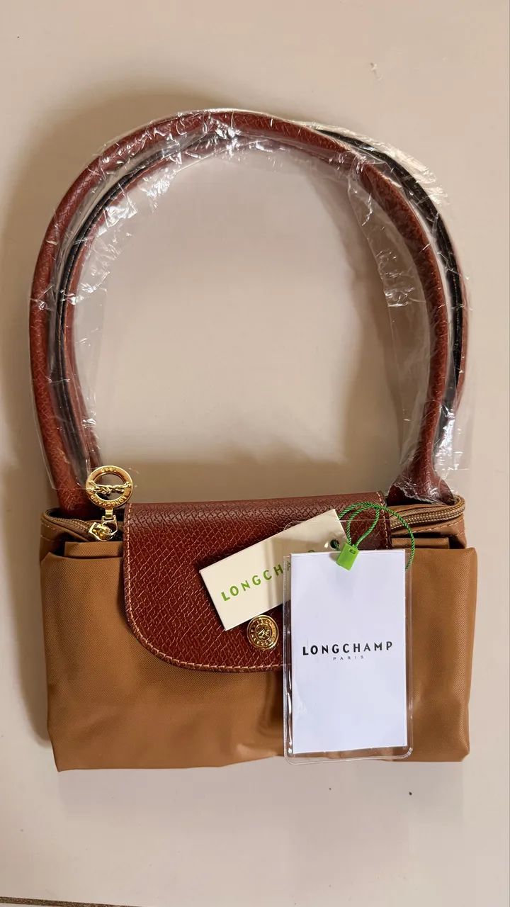 bolsa lona khaki media com logo - Foto 2