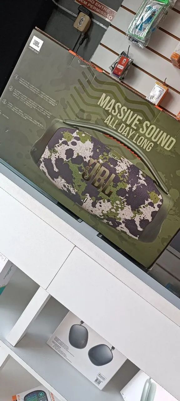Caixa de som bombox 3 camuflada lacrada  - Foto 4