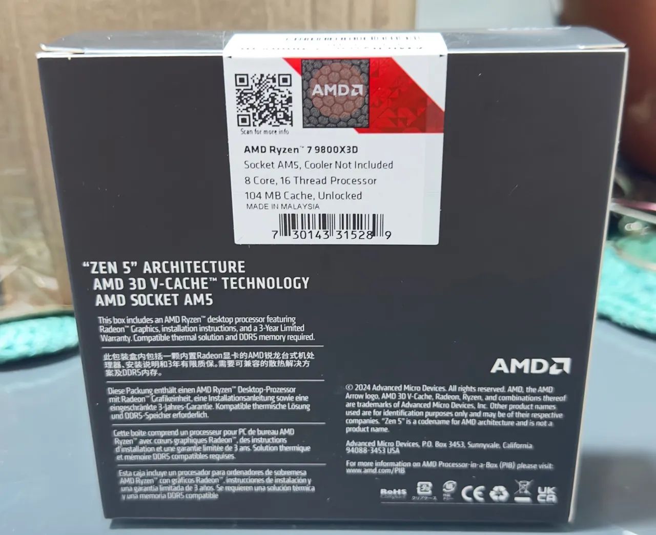 PROCESSADOR AMD RYZEN 7 9800x3D - Foto 2