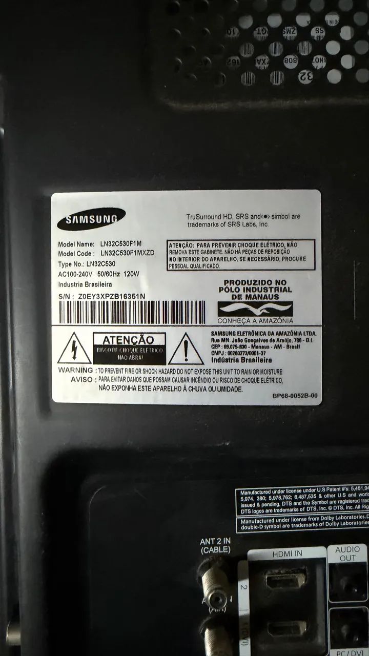 TV HD Samsung 43 polegadas com defeito  - Foto 5