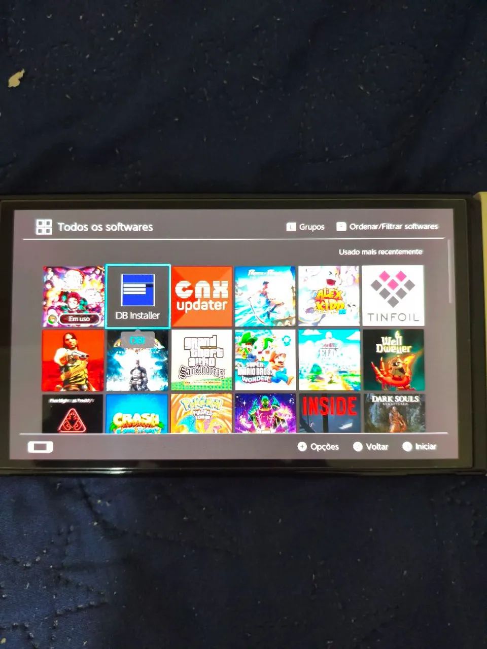 NINTENDO SWITCH OLED DESBLOQUEADO 250GB COM ACESSÓRIOS. - Foto 3