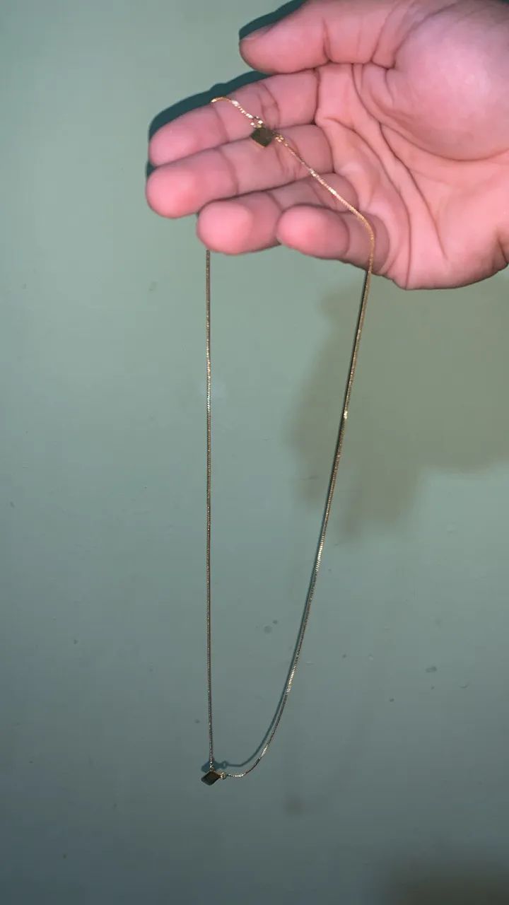 Cordão escapulário dourado - Foto 3