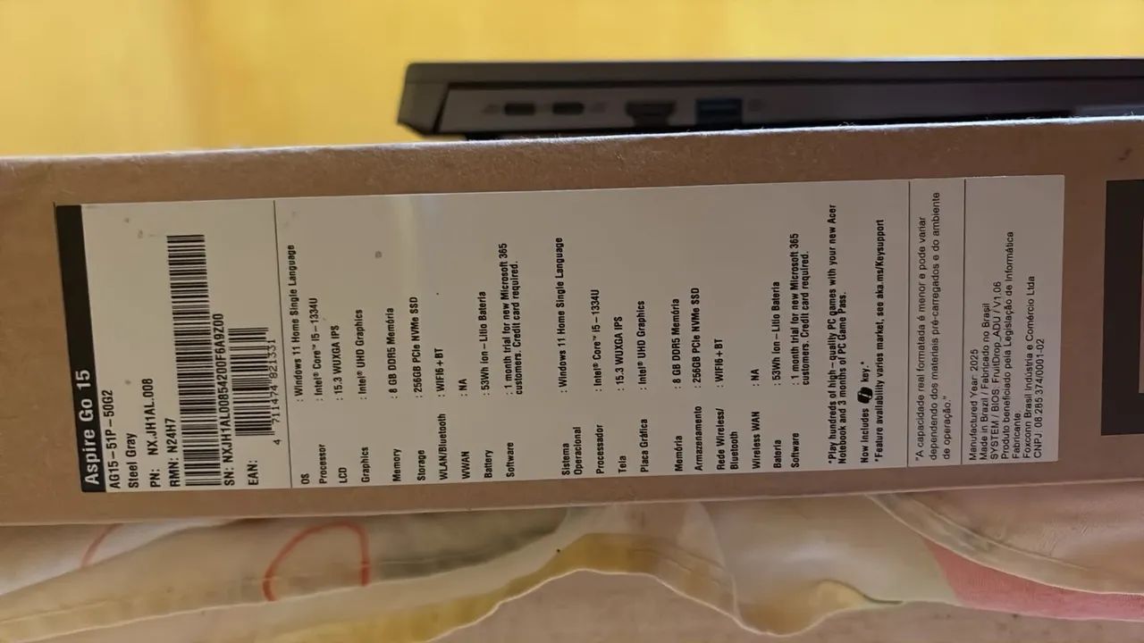 Notebook Acer Aspire Go 15 VALOR 3400$ - Foto 3