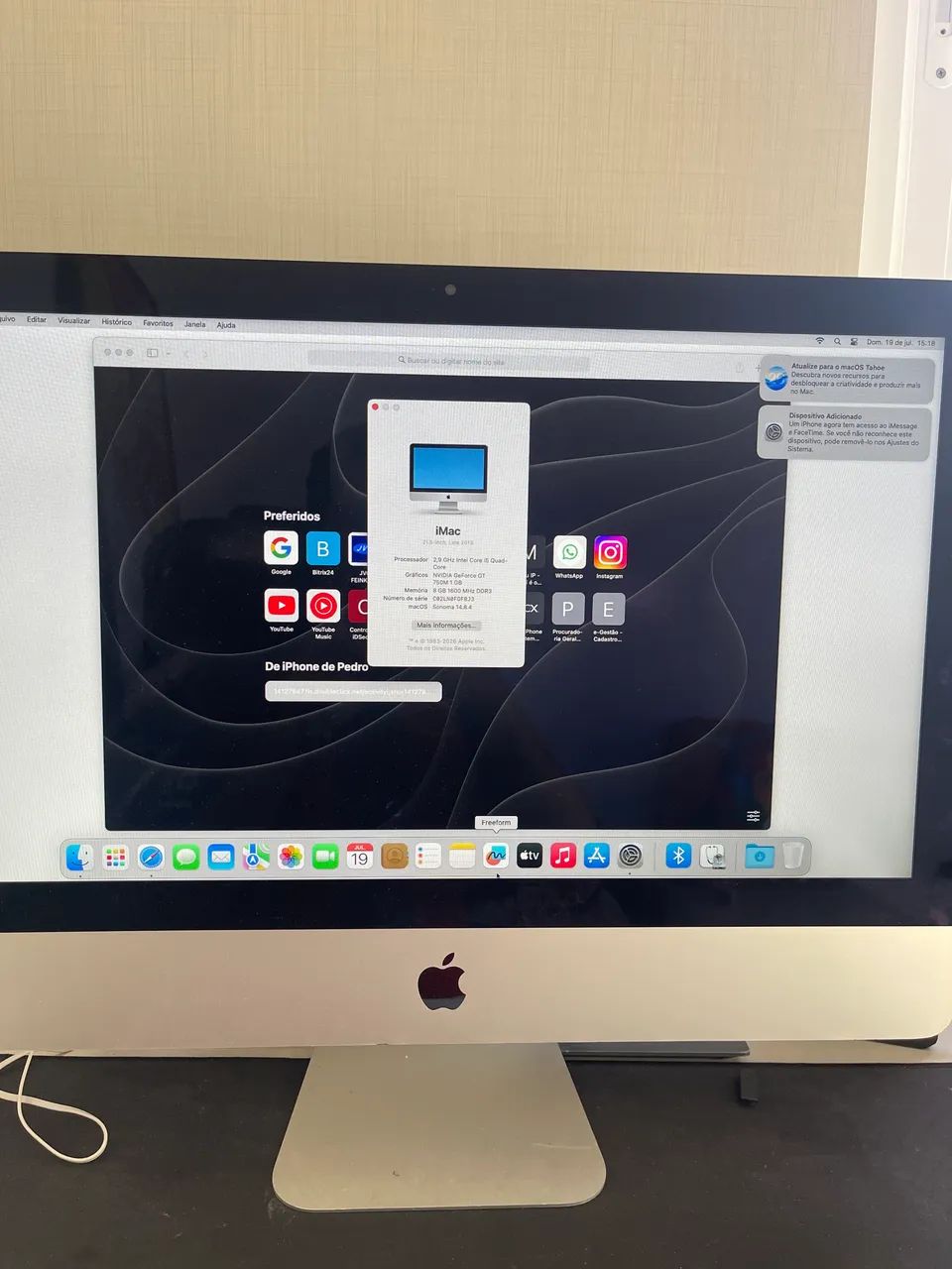 iMac 21,5 - 2013 - 8GB - SSD 512GB - Foto 2