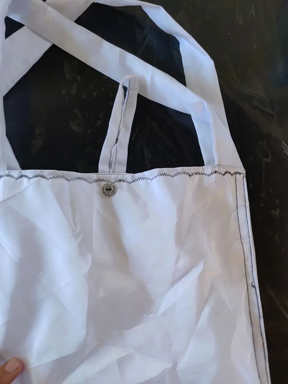 Bolsa de bebê branca pequena  - Foto 4