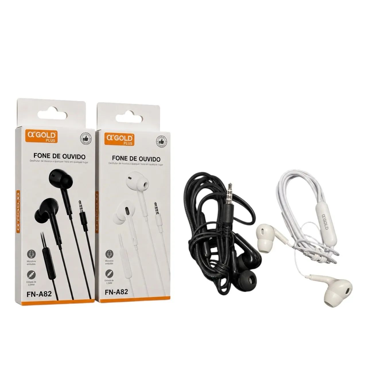 Fone de Ouvido Gold Plus FN-A82