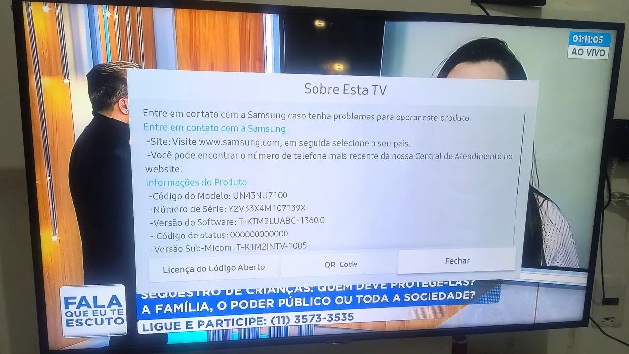 Tv smart 43 polegadas sangsung 