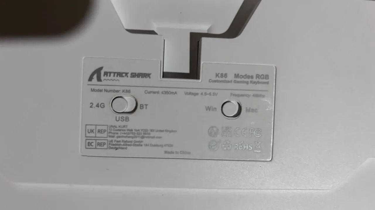 Teclado mecânico gamer Attack Shark k86 - Foto 4