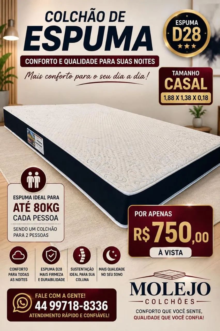 Colchão Direito da Fábrica 