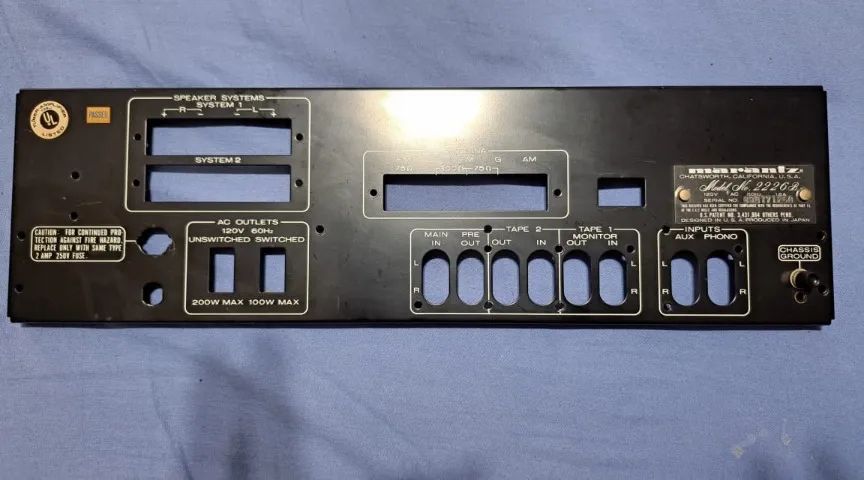 PAINEL TRASEIRO RECEIVER MARANTZ 2226B, IMPECÁVEL - Foto 2