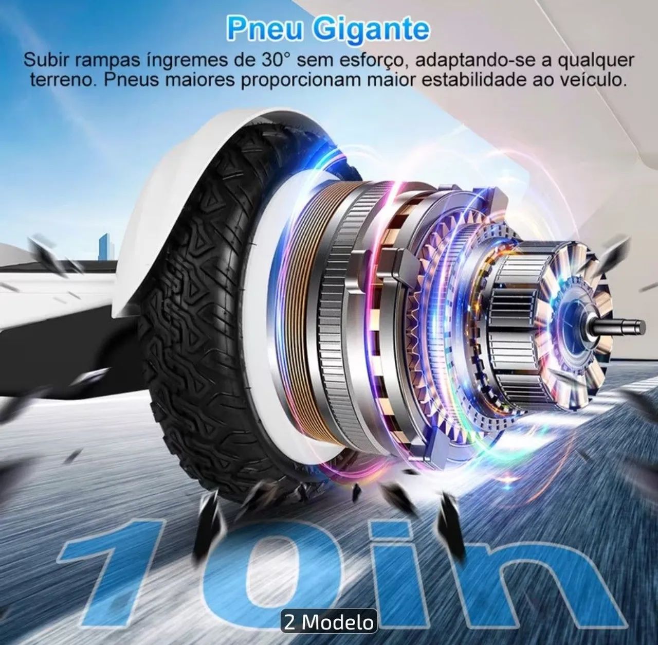 PATINETE ELÉTRICO HOVERBOARD COM ACESSÓRIOS  - Foto 4