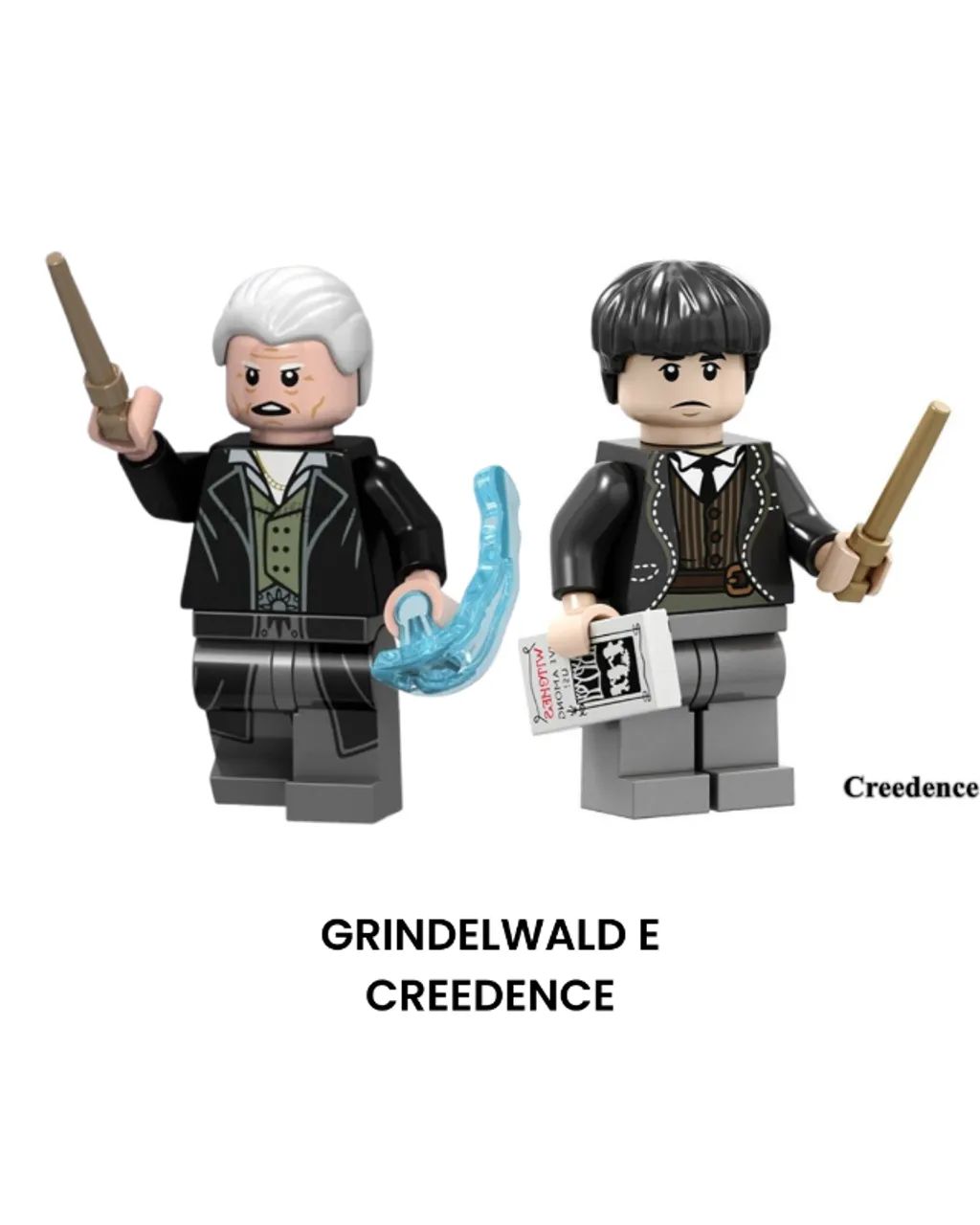 Percival Graves - Gellert Grindelwald e Creedence Berebone harry Potter Minifigure animais