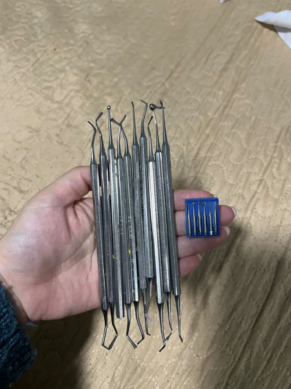 Kit Espátula e Calcador para Dentística 6 Peças