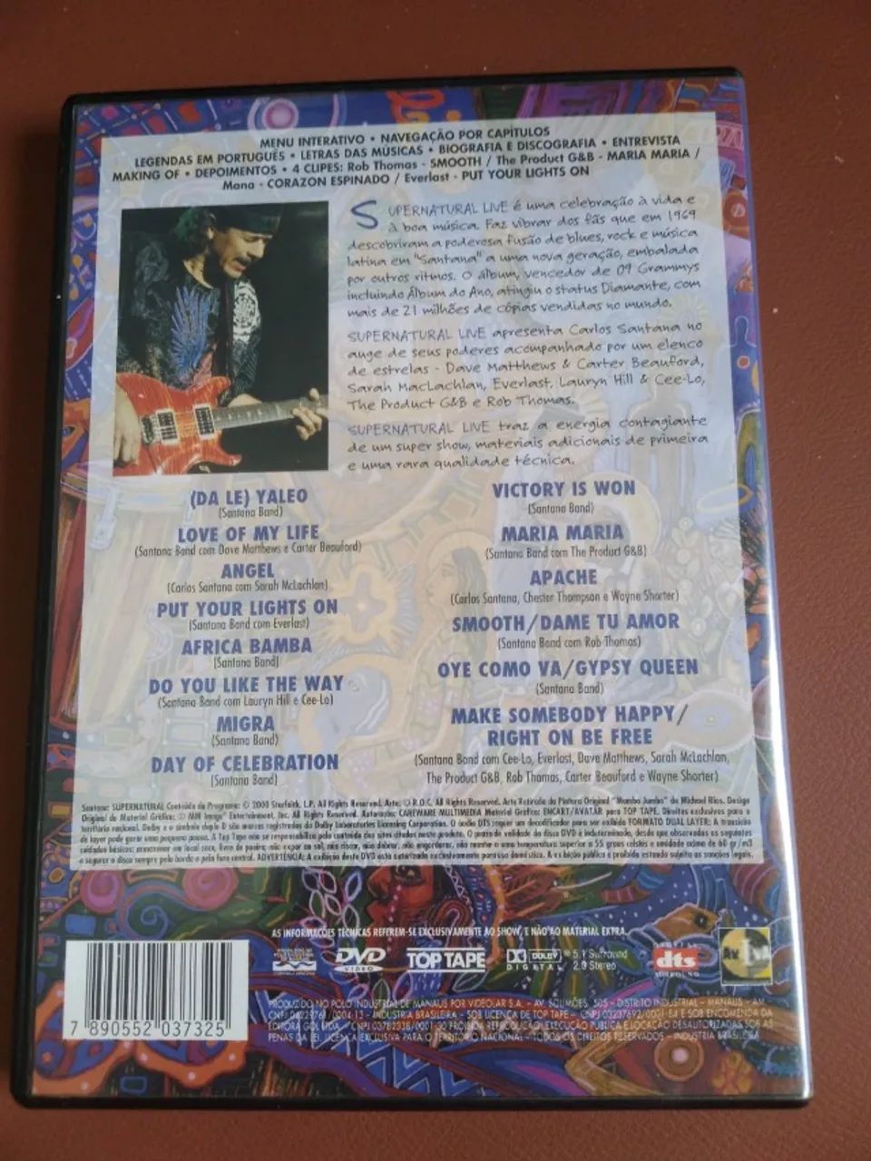 DVD Santana - Supernatural Live (Original / Ótimo Estado) - Foto 3
