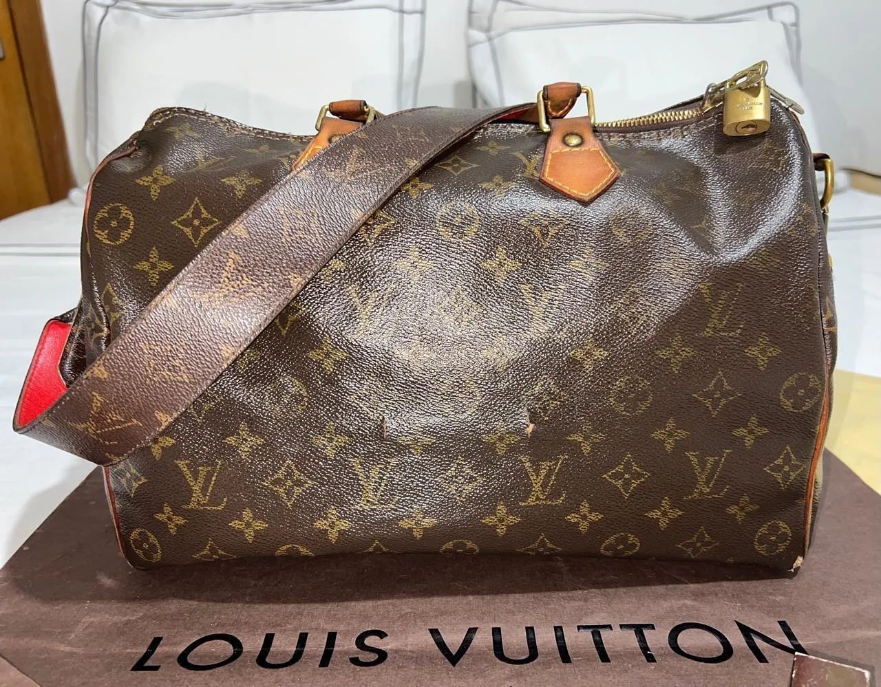 Louis Vuitton Speedy 35 Monogram Original - Com Alça - Foto 4