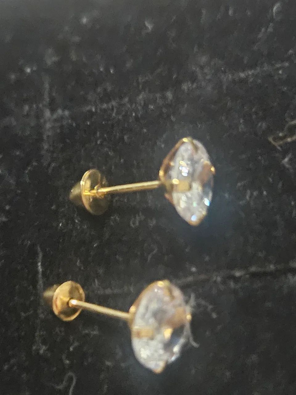 Brinco ouro 18k com pedra - Foto 4
