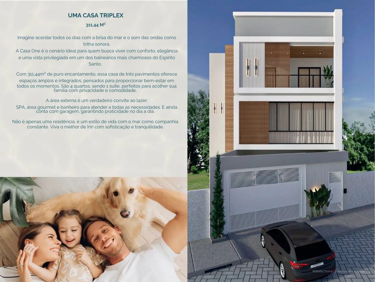 Casa em Iriri - Triplex de 311,44 m² com elevador - 4 quartos - Foto 4