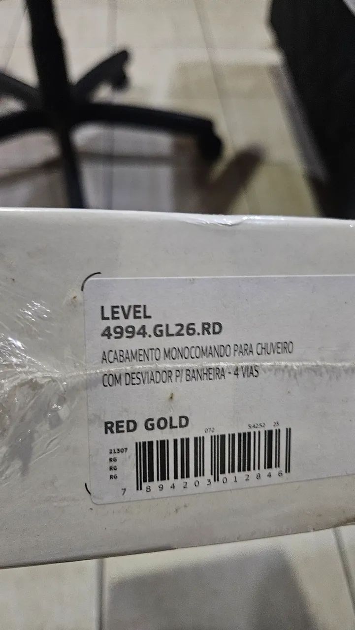 Acabamento para monocomando 4 vias level red gold Deca - Foto 4
