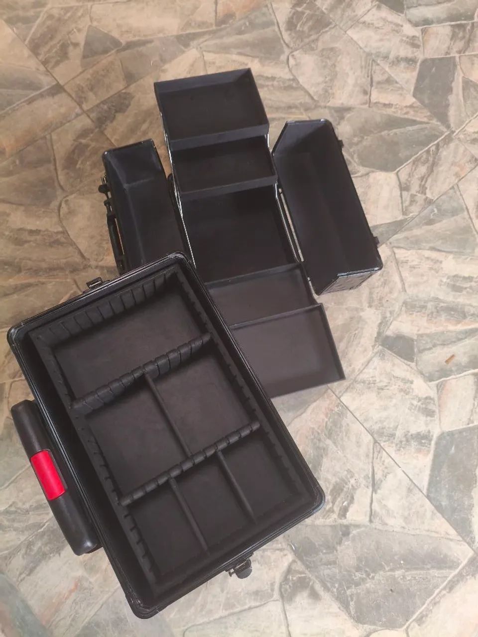 Maleta de maquiagem 2 andares  - Foto 3