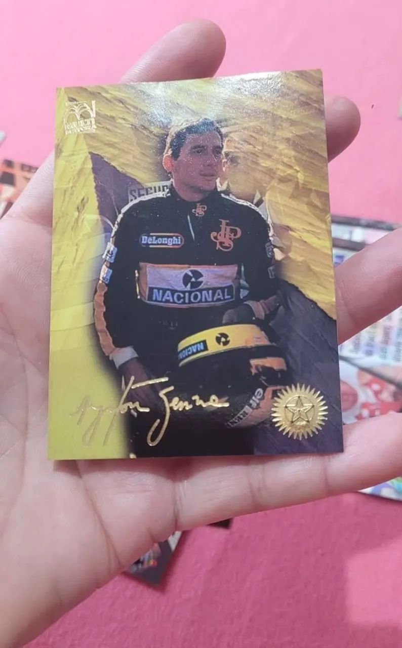 lote card Ayrton Senna perfil de um herói - Antiguidades - Marapé