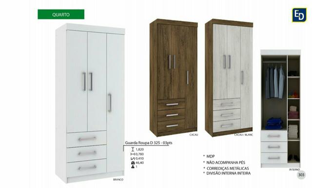 Guarda Roupa D325 03pts