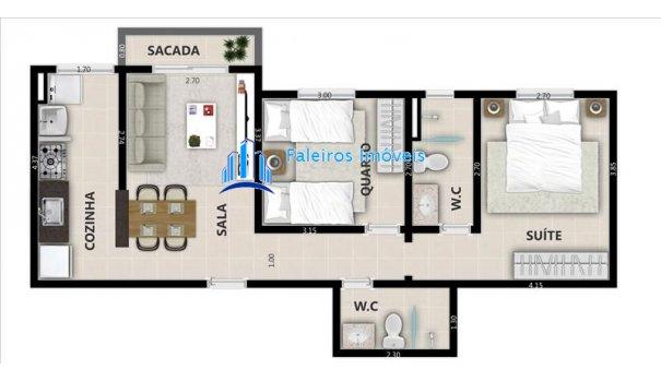 Apartamento 2 dormitórios , sacada , Lazer , Sumarezinho - Apartamento em Lançam... - Foto 12