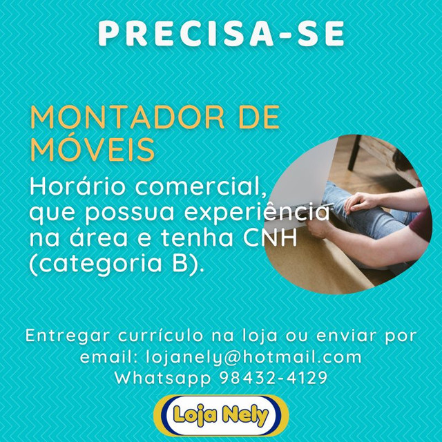 Vaga Montador de Móveis
