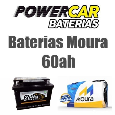 Bateria Moura 60ah Gol Voyage Clio Celta Corsa New Fiesta Ka