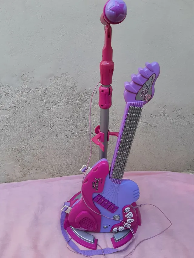 Brinquedo Guitarra Musical Girafa Teclado Infantil Som