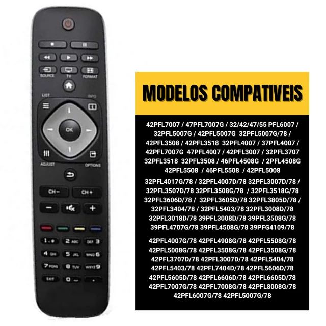 Controle Remoto Para Tv Philips - Novo - Foto 2