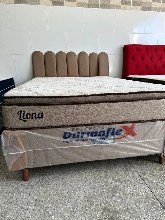 Cama box base e colchão D33 com Entrega Grátis 