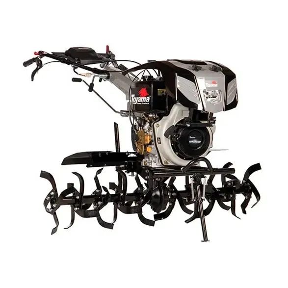 TRATORITO MOTOCULTIVADOR TOYAMA DIESEL C/ PNEU 12" E ENXADA ROTATIVA TDT135RE12-XP