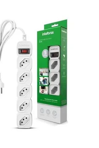 Filtro de Linha 5 Tomadas Intelbras - Com Interruptor | Novo