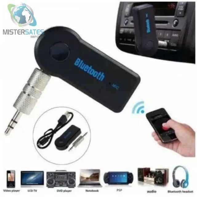 Receptor Bluetooth P2 Auxilar Carro Som Audio Android Musica - COD 590 - Foto 4