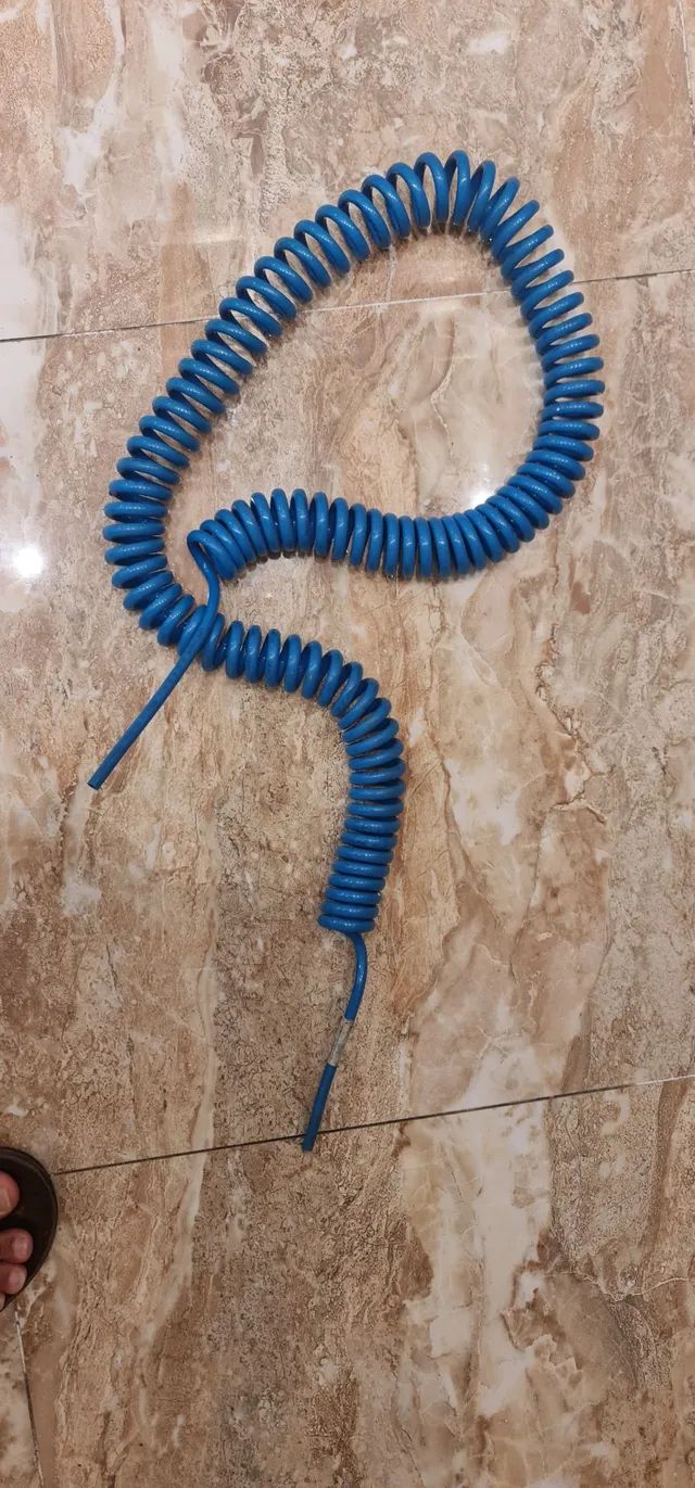 Mangueira Espiral Pu Azul 5 metros