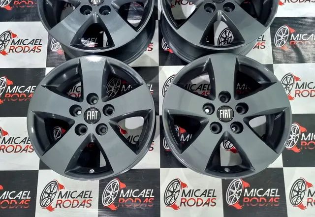 Jogo de rodas aro 17 Fiat Freemont Dodge Journey originais 5x127 + Pintura Nova  - Foto 9