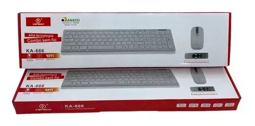 Kit Teclado + Mouse sem Fio