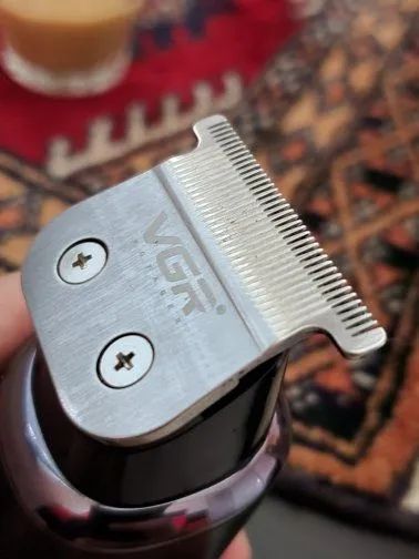 Máquina acabamento Profissional vgr série-x/Lâmina em formato T/ Incríveis 6 HORAS DE USO - Foto 3